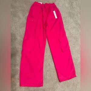 Hot Pink Parachute Pants Size L